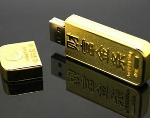 财富金条高档礼品优盘定制